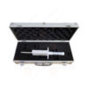 The Rigid Test Finger with Non-Circular Stop Face is equipped with a nodular finger that has a diameter of 12 mm and a length of 80 mm.