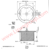 Gauges C 14 of CEE7 for Dimensions of Mounting Boxes of 10/16A 250V Two-pole Flush-type Socket-outlets