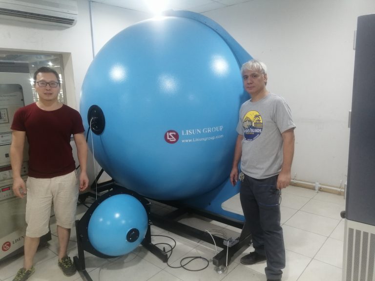 LISUN engineer provide free on-site installation and training for the LPCE-2 High Precision Spectroradiometer Integrating Sphere System image